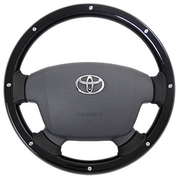 REAL ランドクルーザー70系(再販車)76専用ステアリング(ピアノブラック/スタッド) 44,330円