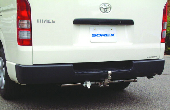 SOREXステンレスヒッチメンバー　T-123-SUSハイエースバン・ワゴン（ワイドボディ） 型式TRH/KDH211K/225K/226K/214W/220K/229W｜4WD＆SUV PROSHOP ＲＶ ＳＨＵＥＩ