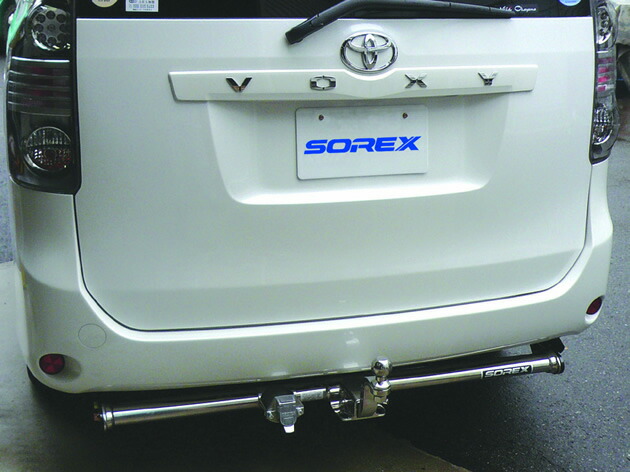 SOREXステンレスヒッチメンバー T-128-SUSノア・VOXY(2WD) 型式/ZZR70G/W|4WD&SUV PROSHOP RV SHUEI