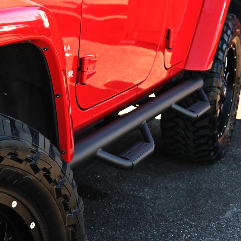 ジープ　JLラングラー用　ULTIMATE サイドステップ 楽天市場】ULTIMATE ( アルティメイト ) ブラックサイドステップ