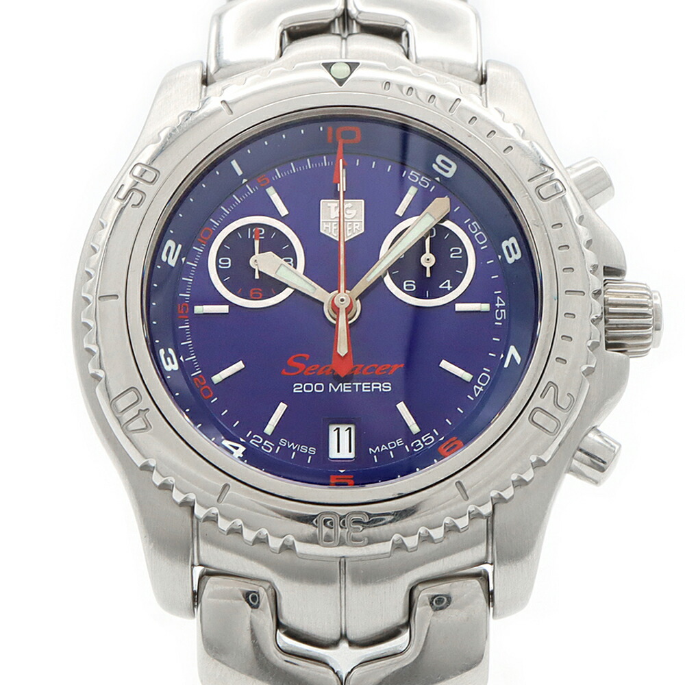 【電池交換済】お買い得品 タグホイヤー リンク デイト クオーツ メンズ 腕時計 楽天市場】電池交換済 TAG Heuer タグホイヤー リンク クロノグラフ