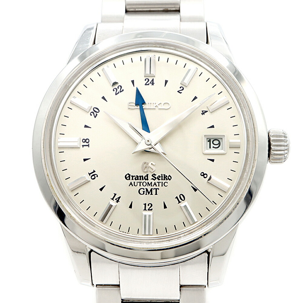 SEIKO セイコー グランドセイコー GS メカニカル GMT 9S56-00B0 デイト アイボリー SS ステンレス メンズ 自動巻き【6ヶ月保証】【腕時計】【中古】｜IMPERIAL 店
