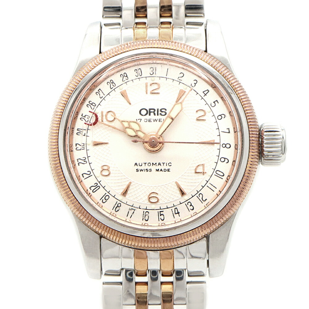 ORIS オリス ポインターデイト 裏スケルトン 1994年 ORIS】【裏スケ】オリス『アートリエ ポインターデイト スモセコ
