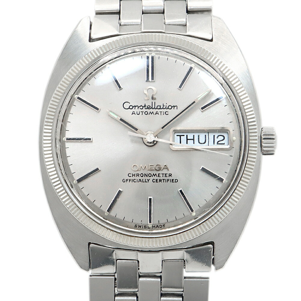 OMEGA オメガ コンステレーション Cライン WGベゼル ST16.029 Cal.751 24石 デイデイト シルバー SS ステンレス メンズ 自動巻き アンティーク ヴィンテージ【腕時計】【中古】｜IMPERIAL 店