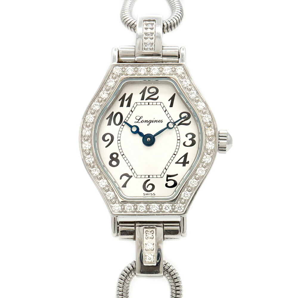 楽天市場】電池交換済 LONGINES ロンジン サンフォネット ダイヤベゼル