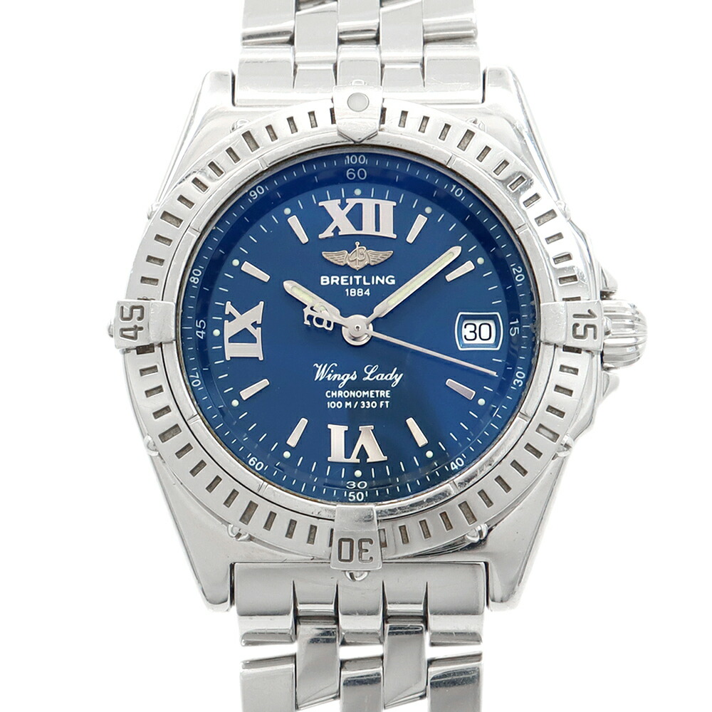 電池交換済 BREITLING ブライトリング コルト レディ A74389 デイト 200m防水 青 ブルー SS ステンレス レディース クォーツ【6ヶ月保証】【腕時計】【中古】 楽天市場】電池交換済 BREITLING ブライトリング コルト レディ A74389
