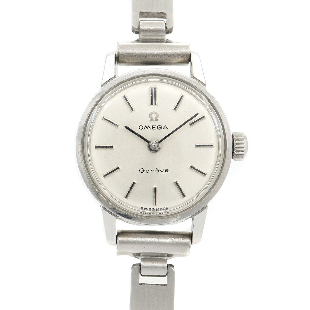 OMEGA ゼロ Geneve ゲンフ 511.006 535.006 キロカロリー.630 17石 しろがね色 SS ステンレス鋼 レディース 手一巻き アンティーク ヴィンテージ【ウオッチ】【中古】