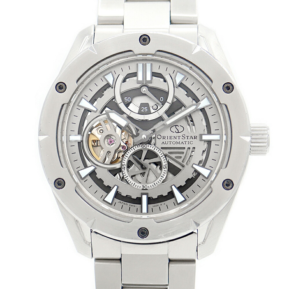 ORIENT STAR オリエントスター アバンギャルドスケルトン F6F4-UAF0 RK-AV0A02S スモールセコンド パワーリザーブ 裏スケ シルバー SS ステンレス メンズ 自動巻き【6ヶ月保証】【腕時計】【中古】|IMPERIAL 店