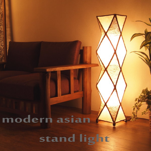 照明 間接照明 ひし形 おしゃれ アジアンランプ プレゼント おすすめ バリ アジアンリゾート バリ雑貨 バリ雑貨 フロアスタンドライト ジャパニーズ アジアン家具 照明機器 100cm 和 スタンドライト エスニック ランプ リゾート バリ アジアン雑貨 南国 おしゃれ バリ
