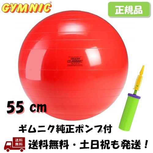 楽天市場】ギムニク (GYMNIC) ギムニク 55 レッド 赤 バランスボール