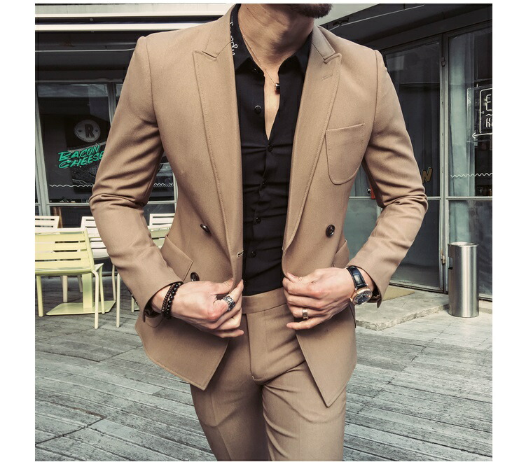 お買い得モデル メンズスーツ 無地 ビジネス ダブル 2ピーススーツ 宴会 ジャケット パンツ 花婿の介添え 紳士用 オシャレ 格好いい スリムスーツ フォーマル 結婚式 通勤 入学式 成人式 披露宴 秋冬春夏 カジュアル Ol 通勤 代30代40代 3color 人気デザイナー