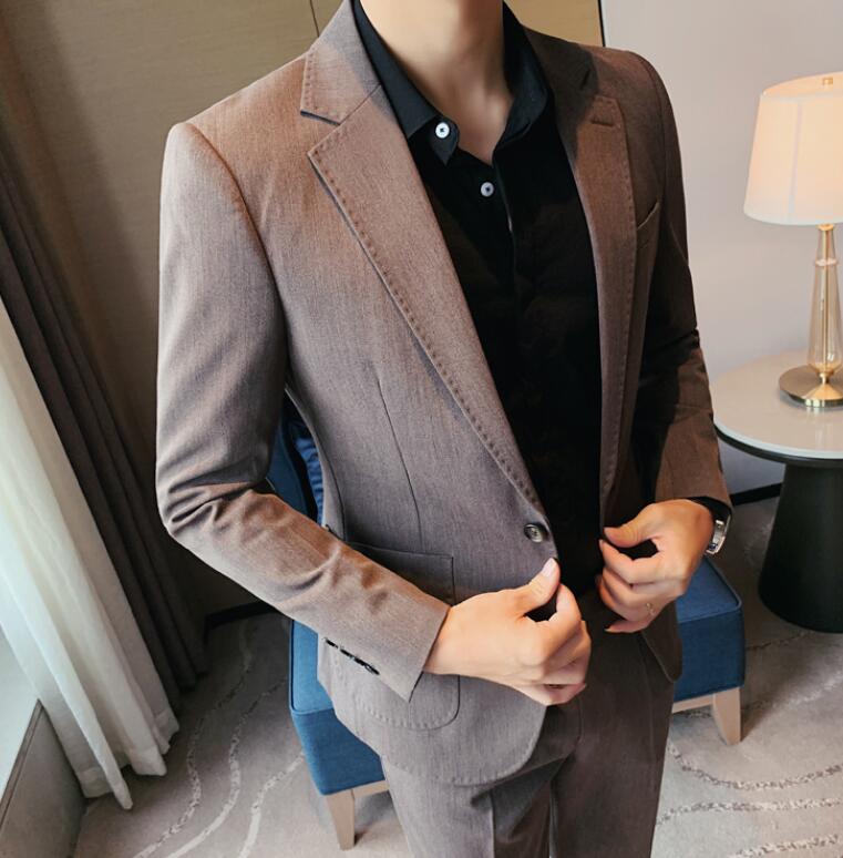 信頼 楽天市場 大人気 送料無料 メンズファション 2点セットアップ 一つボダンスーツ 細身 ビジネススーツ 2ピーススーツ 通勤 カジュアル お兄系ー ジャケット 結婚式 フォーマル２０代３０代４０代 良品店舗 保証書付 Prcs Org Pk