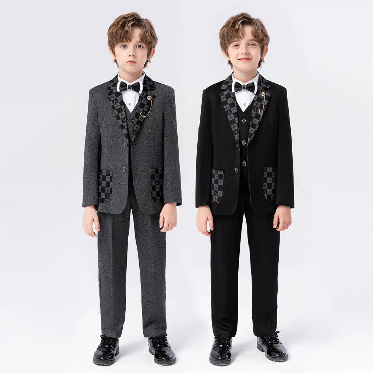 【送料無料】【子供服 】【2色】子供スーツ 男の子 子供スーツ おしゃれ フォーマル 卒業式 子供スーツ スーツ 男の子 フォーマル 6点セットマルスーツ 卒業式 キッズフォーマル スーツ 子供スーツ 上下セット発表会 卒服 卒業式 発表会 お受験 卒園 卒業式スーツ 入学式