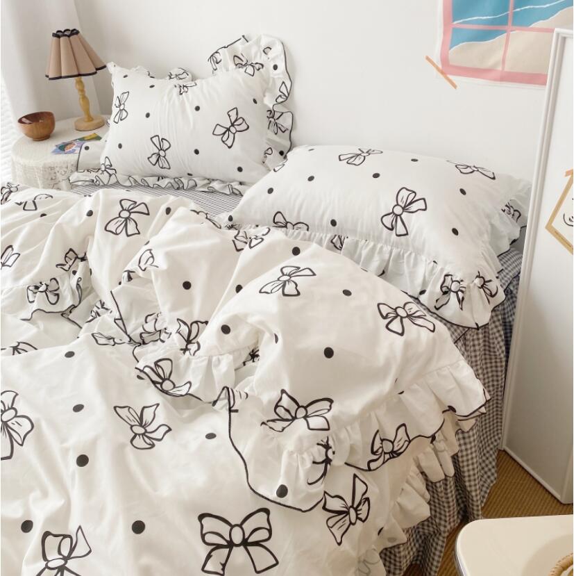 韓国風 肌に優しい 敷き布団カバー 枕カバー フラットシーツ 四季通用 布団カバーセット シングル 姫系 寝具カバー 掛け布団カバー プレゼント 洗える 可愛い 春夏秋冬 ベッド用品 3点セット 学生 1 2m 学生 抗菌防臭 お姫様風 純綿 Dwellingplaceint Org