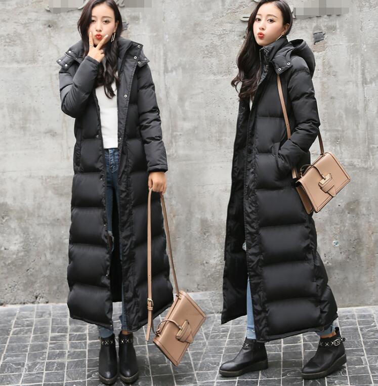 雅びやか 冬服 落ち込む上衣 レディースダウンコート  超ロング丈厚地の外套 アウター 防寒朦朦たる 生あたたかい 着痩せ a伝達ルート 無地 20代30代40代 通い OL 新作 無地 防寒性 S/M/L/XL/2XL/3XL 落ち込む上衣/保温 ボンネット付き添い人  棉厚地の外套 心地好い 着丈124～129ｃｍ 落ち込む90％