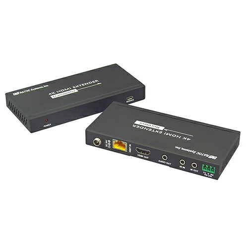 ラトックシステム 4K60Hz対応 HDMI延長器(100m) ASNRS-HDEX100-4K|パソコン オフィス用品 その他【代引き決済不可】【日時指定不可】
