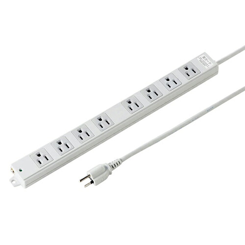 サンワサプライ 工事物件雷ガードタップ(3P・マグネット付・8個口・3m) ASNTAP-K8NSP-3|家電 生活家電 OAタップ【代引き決済不可】【日時指定不可】