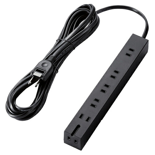 エレコム 回転機能タップ/6個口(内3ピン1)/5m/ブラック ASNT-KF01-2650BK|家電 生活家電 OAタップ【代引き決済不可】【日時指定不可】