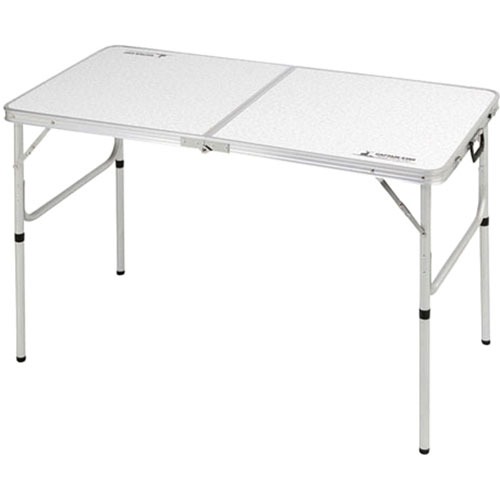 キャプテンスタッグ ラフォーレアルミツーウェイテーブル アジャスター付 M 120×60cm ASNUC-0510|雑貨・ホビー・インテリア インテリア 収納家具