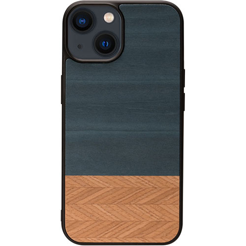 Man & Wood マンアンドウッド MagSafe対応天然木ケース for iPhone 15 Denim ASNI25510i15|スマートフォン・タブレット・携帯電話 iPhone iPhone15シリーズ ケース