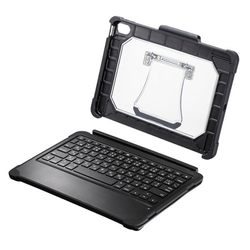 サンワサプライ iPad 第10世代専用ケース付きキーボードタイプCケーブル接続 ASNSKB-IP6BK|スマートフォン・タブレット・携帯電話 iPad キーボード