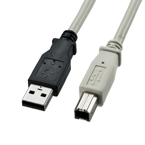 【5個セット】 サンワサプライ USB2.0ケーブル 1m PC99規格 ASNKU20-1K2X5|パソコン パソコン周辺機器 その他パソコン用品