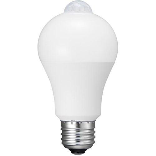 【5個セット】 YAZAWA A形LED 40W相当 昼光色 センサー付き ASNLDA5DGP2X5|家電 照明器具 LED電球