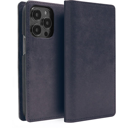 ABBI SIGNATURE MARGOTイタリアンレザー MagSafe対応ダイアリーケース for iPhone 15 Pro ネイビー ASNABS26175i15PR|スマートフォン・タブレット・携帯電話 iPhone iPhone15シリーズ ケース