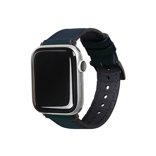 EGARDEN GENUINE LEATHER STRAP AIR for Apple Watch 41/40/38mm Apple Watch用バンド ディープグリーン ASNEGD20597AW|スマートフォン・タブレット・携帯電話 iPhone Apple Watch用アクセサリ