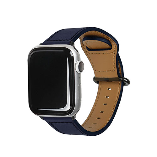 EGARDEN GENUINE LEATHER STRAP for Apple Watch 49/45/44/42mm Apple Watch用バンド ネイビー ASNEGD20587AW|スマートフォン・タブレット・携帯電話 iPhone Apple Watch用アクセサリ