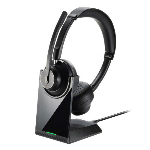 サンワサプライ Bluetoothステレオヘッドセット クレードル付き・デュアルマイク ASNMM-BTSH70BK|パソコン パソコン周辺機器 その他パソコン用品