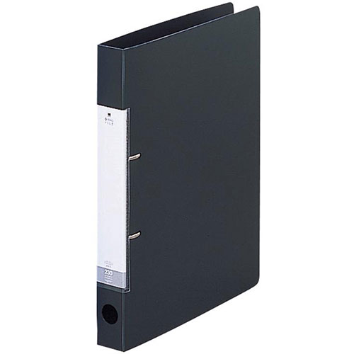【10個セット】 LIHIT LAB. リクエスト D型リングファイル A4S 黒 ASNG2220-24-BKX10|雑貨・ホビー・インテリア 雑貨 雑貨品