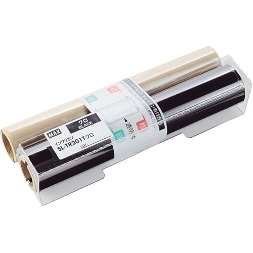 MAX ビーポップ 詰替えインクリボン 50m巻 黒 SL-TR201Tクロ ASNIL90163|パソコン オフィス用品 その他ラベル