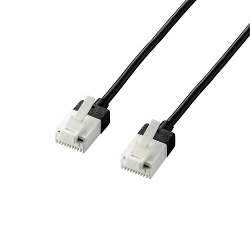 【5個セット】エレコム LANケーブル/CAT6A/スーパースリム/爪折れ防止/10m/ブラック ASNLD-GPASST/BK100X5|パソコン パソコン周辺機器 ケーブル