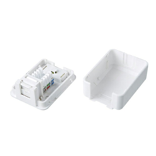 【5個セット】 サンワサプライ シャッター付ローゼットキット(マグネット付) ASNLA-RZ-21KX5|パソコン オフィス用品 ケース類