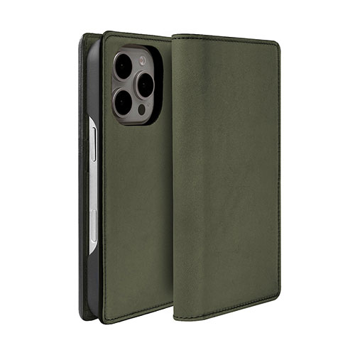 ABBI SIGNATURE LISCIO イタリアンレザー MagSafe対応ダイアリーケース for iPhone 16 Pro オリーバ ASNABS27390i16PR|スマートフォン・タブレット・携帯電話 iPhone iPhone16シリーズ ケース