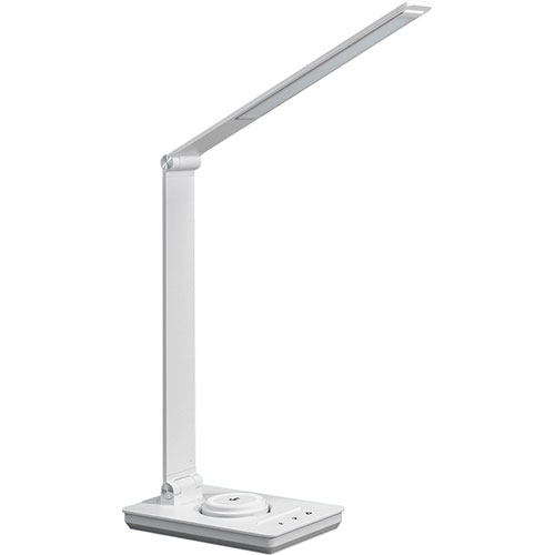 GENTOS ルミサス LEDデスクライト 広範囲照射 高演色(Ra97)&フリッカーレス 15W無線給電規格Qi2対応 ホワイト ASNDK-R116WH|雑貨・ホビー・インテリア インテリア ライト・照明