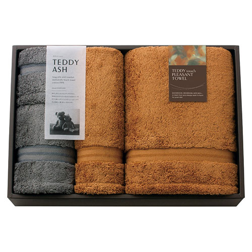 TEDDY ASH テディアッシュ もふもふタッチ タオルセット 【フェイスタオル×2・バスタオル・ハンドタオル×各1】 ASNB2132088|雑貨・ホビー・インテリア 雑貨 タオル・バスタオル・フェイスタオル