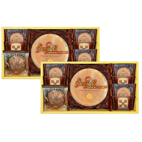 【3セット】 Senjudoスイーツセット チーズケーキ×2、ソフトチョコケーキ×2、クッキー(チョコチップ、チェス)×各6 ASNSS-40RX3|食品 菓子 6,886円