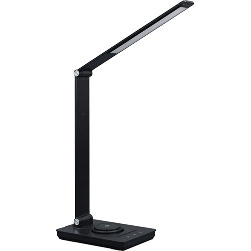 GENTOS ルミサス LEDデスクライト 広範囲照射 高演色(Ra97)&フリッカーレス 15W無線給電規格Qi2対応 ブラック ASNDK-R116BK|雑貨・ホビー・インテリア インテリア ライト・照明