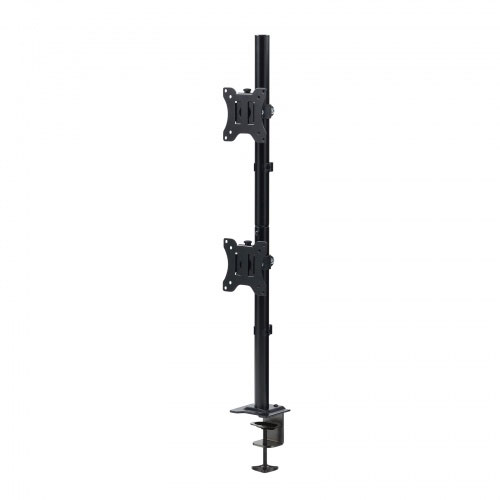 サンワサプライ デュアルモニターアーム 上下 2画面 ASNCR-LAC211BK|パソコン パソコン周辺機器 モニターアーム