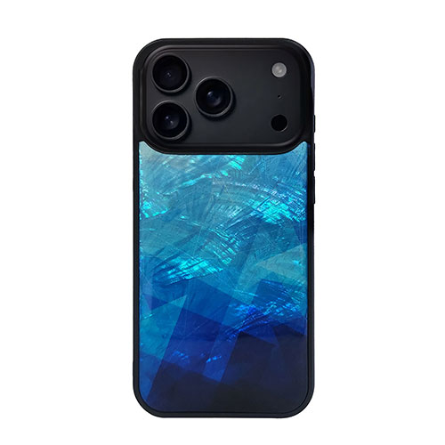 ikins 天然貝ケース for iPhone 17 Pro Blue Lake ASNI28143i17PR|スマートフォン・タブレット・携帯電話 iPhone iPhone17シリーズ ケース