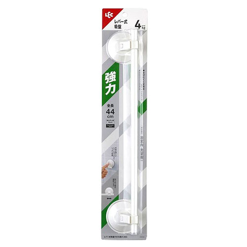【5セット】 レック レバー式吸盤タイプ タオル掛け 40cm ASNB00550X5|雑貨・ホビー・インテリア 雑貨 入浴・バス・お風呂用品