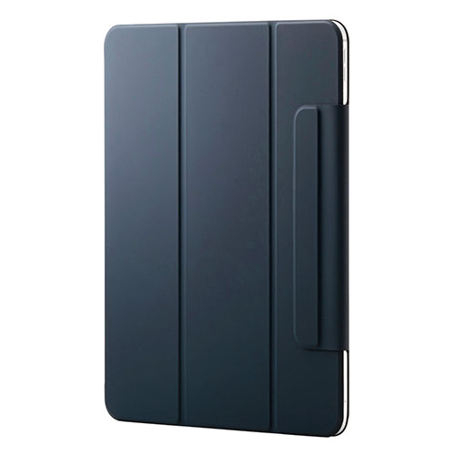 エレコム 13インチiPad Pro(M4) フラップケース 超薄型 マグネット着脱 スリープ対応 ネイビー ASNTB-A25PLWVPF2NV|スマートフォン・タブレット・携帯電話 iPad iPadケース｜緑花堂ストア