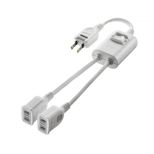 楽天市場】電源延長コード 延長コード 0.4m 2個口 ケーブル延長