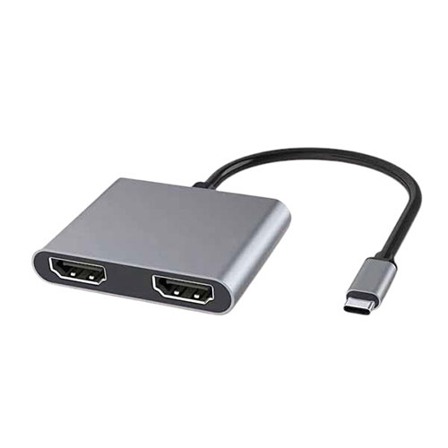 hoco. MY DOCK STATION 4-IN-1 USB-C接続 HDMI×2画面出力 (拡張、ミラーリング)表示 ASNJTMD-4IN1-H2|スマートフォン・タブレット・携帯電話 スマートフォン ケーブル