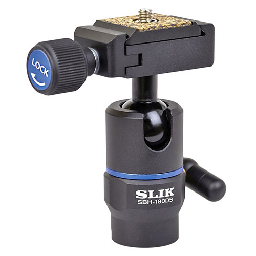 スリック SLIK SBH-180 DS エアリーカーボンシリーズ用の高精度小型自由雲台 ASNSBH-180-DS|カメラ カメラ関連製品 撮影機材