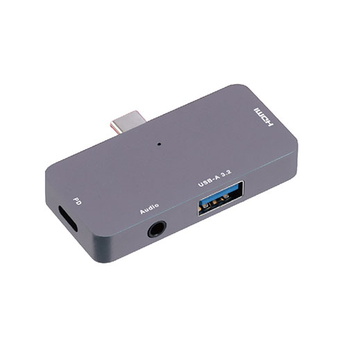 ナカバヤシ Type-Cドッキングステーション(3.5) グレー ASNUD-C02GY|パソコン パソコン周辺機器 USBハブ