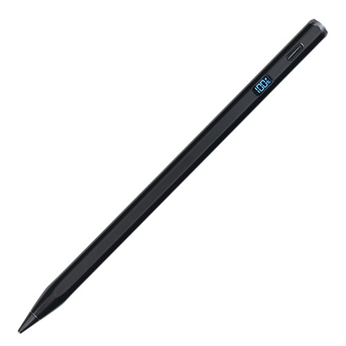 Digio iPad専用充電式タッチペン デジタルタイプ 極細で高感度・細部まで描ける デシタル表示タイプ ブラック ASNTPEN-005BK|スマートフォン・タブレット・携帯電話 タブレット タッチペン