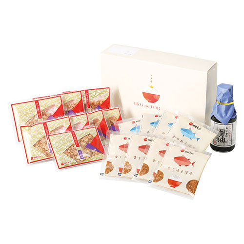 TKG no TORIKO-Lセット 玉子かけ専用醤油・そぼろふりかけ・かつお節 【花削り・かつおそぼろ・まぐろそぼろ・だししょうゆ】 ASN22632509|食品 食品画像